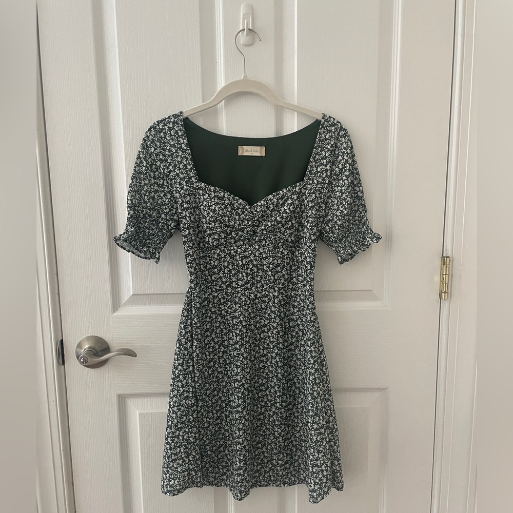 Green Floral Dress